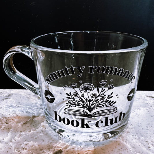 Smutty Romance Book Club - Glass Mug